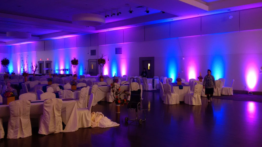 Wireless DMX-Controlled LED Up lights